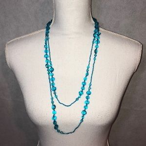 Turquoise beaded necklace